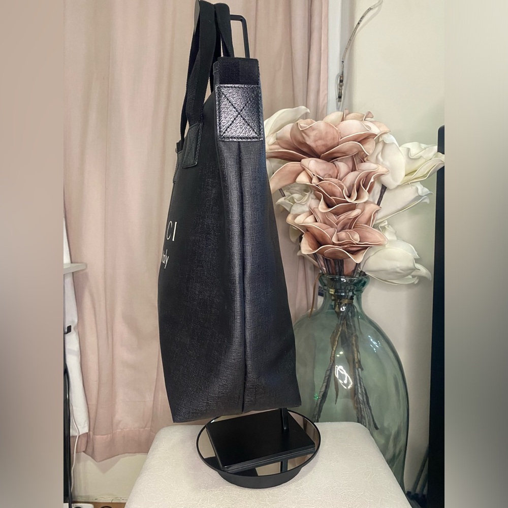 🖤 GUCCI Black PVC Tote and Shoulder Bag 🖤 - Picture 3 of 16